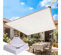 Rete Ombreggiante Esterno 2×3m 3×3m 3×4m 3×5m 3×7m 4×5m 4×6m 5×5m,Tessuto Ombreggiante Per Piante,Vele Parasole,Rete Telo Ombra Bianca,Telone Ombreggiante Con Occhielli,White-2.5x4m(8.2 * 13.1ft)