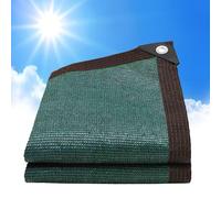 Rete Ombreggiante Esterno 70-90% Anti-UV Telo Ombreggiante Rete Tessuta Verde Scuro Con Occhielli Tende Da Sole for Campeggio Balcone Giardino Frangivista Campi Da Tennis(Misurare:2x20m)