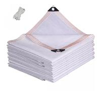 Rete Ombreggiante Giardino Bianca, Telo Ombra Traspirante con Occhielli, 1.5m 2m 2.5m 3.5m 5.5m 6.5m 7m 8m Panno Ombreggiante for Serre/Posto Auto Coperto/Piscina(5mx13.0m)