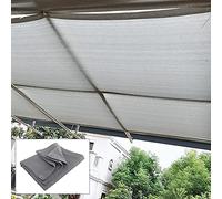 Rete Ombreggiante Grigia 10X10 M, Protezione Uv Al 90%, Telo Da Giardino per Piante, Patio, Serra, Pergola, Parasole per Auto, Telo A Rete con Occhielli