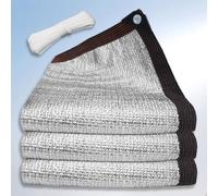 Rete Ombreggiante in Alluminio per Esterni 160 x 500 cm Anti UV Copertura Esterna Resist Facile da Installare per Giardino, Serra, Pollaio, Fienile, Giardino, Patio, Argento