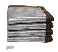 Rete ombreggiante in alluminio per serra, protezione solare al 99%, leggera, riflettente, per piante da giardino, diverse dimensioni: 1 m, 2 m, 3 m, 4 m, 5 m, 6 m (5 m x 15 m)