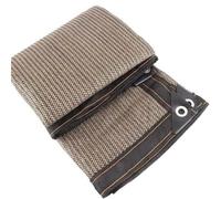 Rete Ombreggiante Marrone Resistente con Protezione Uv E Bordi Rinforzati per Edifici Da Giardino, Rete Ombreggiante per Esterni con Protezione Solare.