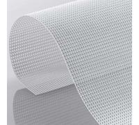 Rete Ombreggiante Nautica Microforata in Poliestere spalmato PVC Bianco Ignifugo - TAGLIO PERSONALIZZATO, altezza telo 3,20 m. Teli Ombreggianti da Esterno per Barche, copertura Terrazza o Pergolato