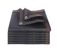 Rete Ombreggiante Negro con Occhielli, Telo Oscurante Resistente ai Raggi UV, 2m 3.5m 4.5m 5m 6m Protezione Solare Antivento Esterno, Rete Termica per Giardino Balcone Patio e Serra(4x4.5m)