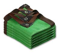 Rete ombreggiante nera, 7 x 10 m, resistente ai raggi UV, con occhielli, 50%-60%, tessuto ombreggiante ultra traspirante per piante da giardino e uso esterno.