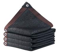 Rete ombreggiante nera, 7 x 10 m, resistente ai raggi UV, con occhielli, 50%-60%, tessuto ombreggiante ultra traspirante per piante da giardino e uso esterno.