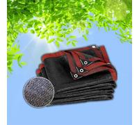 Rete ombreggiante nera resistente, 3 x 4 m/3 x 6 m/6 x 9 m, protezione UV 70% per serre, facile da installare con occhielli, tessuto ombreggiante per piante e giardini