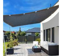 Rete ombreggiante Nera,Telo ombreggiante da con Occhielli,Copertura Parasole Esterna per Pergola Giardino Piante da Patio Serra Pollaio Frangisole Nero 99%(6X6m/20'x20')