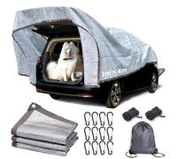 Rete ombreggiante per auto, 3 x 4 m, protezione solare per auto, telo riflettente ombreggiante in alluminio, 80% protezione dai raggi UV, protezione dal calore per serra all'aperto, cani, animali