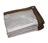 Rete ombreggiante per esterni di alta qualità con occhielli, resistente ai raggi UV, rete per la privacy, per giardino, serra, leggera, 3 x 8 m, perfetta per terrazze e terrazze