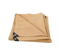 Rete ombreggiante per esterni, rete parasole spessa beige, utilizzata per la protezione dai raggi ultravioletti delle finestre del balcone del giardino, con occhiello (dimensioni: 2 x 2 m) ()