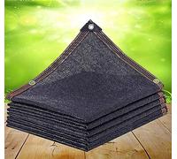 Rete ombreggiante per giardino, parasole, riparo, rete traspirante, rete per la privacy, protezione per esterni, ombreggiatura, piante, fiori, patio, colore nero, 4 x 8 m