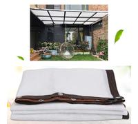 Rete Ombreggiante Per Giardino,Tessuto Ombreggiante Per Piante,Vele Parasole Bianca,Rete Telo Ombra 90%,Telone Ombreggiante Con Occhielli,Rete Per La Privacy Del Balcone,White-1.5x8m(4.9 * 26.2ft)