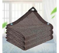 Rete Ombreggiante Per Orto 40% Vela Ombreggiante Protezione Privacy Tessuto Antistrappo 90% Protezione Solare Reti Ombreggianti Orto Esterno/Cortile/Balcone/Patio/Giardino,brown-5x5m