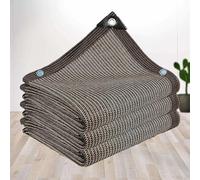 Rete Ombreggiante Per Orto 50% Telo Parasole per Esterni 90% Rete Telo Ombra Tessuto Ombra Anti-UV 90% Tessuto Ombreggiante Beige Giardino, Terrazze, Piante, Piscina, Pollaio,brown-2x5m