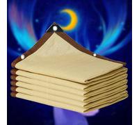 Rete Ombreggiante Per Orto Nera Vela Ombreggiante 90% Rete Telo Ombra 4x5m Tessuto Ombreggiante Pergole Protezione Raggi UV 90%-95% Esterno,Balcone, Giardino,Rete Pollaio,beige-4x6m