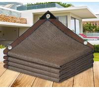 Rete Ombreggiante Per Patio Teli Telo Ombreggiante 3x4 90% Rete Telo Ombra 90% Protezione Resistente UV Telone Ombreggiante Esterno Serra, Fienili, Patio, Pomodori, Giardino,brown-3x7m