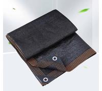 Rete ombreggiante per piante da giardino con occhielli 90% telo parasole, rete ombreggiante per pergola, rete privacy per giardino, serra, patio, rete per la privacy, nera, 6 x 6 m