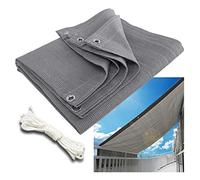 Rete Ombreggiante per Serra 10X15 M, Grigia, Traspirante, con Occhielli, per Proteggere Le Piante Da Esterno - Disponibile In Diverse Misure