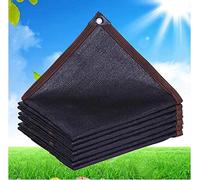Rete ombreggiante per serre, 2 m, 3 m, 90% tessuto ombreggiante, isolamento termico, resistente agli strappi, vela ombreggiante al 90%, per giardino, pergola, piante, balcone, cortile, nero, 3 x 5 m