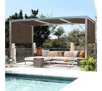 Rete Ombreggiante Privacy Recinzione Esterno Copertura Oscurante Ombra Permeabile 90% Protezione UV Tessuto Ombreggiante Marrone Balcone, Giardino, Rete Antigrandine,brown-4x6m