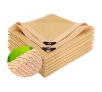 Rete ombreggiante resistente ai raggi UV 80% protezione solare traspirante baldacchino con occhielli per pollame giardino campeggio - 8 x 14 m copertura in rete parasole