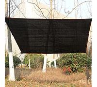 Rete ombreggiante resistente ai raggi UV, tasso di ombreggiatura del 90%, durevole e leggero, per serra, giardino, terrazza, pergola, colore nero (8 x 8 m)