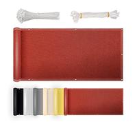 rete ombreggiante, Rete frangivento for giardino, patio, cortile, resistente alle intemperie, ai raggi UV, for copertura balcone, colore(Rust Color,110x1250cm)