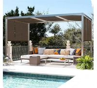 Rete Ombreggiante Rete Telo Ombra Esterno con Occhielli Tessuto Ombra 90% Protezione Resistente UV Rete Telo Ombra 5x8 Serra, Fienili, Patio, Pomodori, Giardino,brown-6x7m