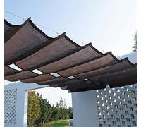 Rete Ombreggiante Rete Telo Ombra Esterno con Occhielli Tessuto Ombra 90% Protezione Resistente UV Rete Telo Ombra 5x8 Serra, Fienili, Patio, Pomodori, Giardino,brown-6x8m