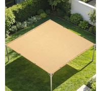 Rete Ombreggiante Rettangolare 2.1 x 3.8 m Solare Rettangolare Protezione Leggera e Resistente per Giardino, Patio, Pergola, Giardino, Cortile, Balcone, Terrazza, Color Crema