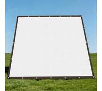 Rete Ombreggiante Riflettente 210 x 500 cm Prova di Sole Tenda Robusta Alluminio Resist per Giardino, Serra, Pollaio, Fienile, Giardino, Patio, Argento