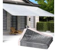 Rete ombreggiante riflettente in alluminio, resistente ai raggi UV, per piante, fiori, giardini, terrazze, prati e rifugi per auto, tessuto di blocco solare