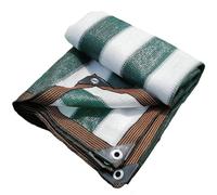 Rete Ombreggiante Strisce Esterno Telo Parasole Ombra Vela Protezione UV | Copertura Sole Tessuto Oscurante Termico Vela con Occhielli,Maglia Riflettente del Calore Panno per Patio Serra(6x10m)
