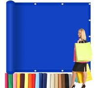 Rete Ombreggiante Telo Ombra 1.2 x 5 m Poliestere 200 G/M² Impermeabile, Protezione per La Privacy Tenda a Vela, Parasole, Paravento per Giardino, Balcone, Piscina, Blu Scuro