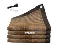 Rete Ombreggiante Telo Ombreggiante Esterno Con Occhielli Oscurante Recinzione Giardino Adatto A Pergole, Balconi, Piante, Serre, Pollai, Granaio E Casette Per Cani.(brown,6x15m)