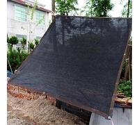 Rete Ombreggiante Telo Ombreggiante Tenda A Vela Parasole Rettangolare Tela Ombreggiante Vela Parasole Protezione Raggi UV 90%-95% per Giardino Esterno Terrazza Tetto,black-3x4m