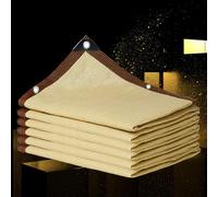 Rete Ombreggiante, Telone Ombreggiante per Serre, Vele Ombreggianti Termoisolate Telo Ombra Ombreggiante 90%-95% Resistente Ai Raggi UV Giardino/Domestico/Pianta/Terrazzo,beige-3x5m