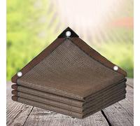 Rete Ombreggiante, Telone Ombreggiante per Serre, Vele Ombreggianti Termoisolate Tessuto 90% Protezione Solare Reti Ombreggianti Orto Protezione Delle Piante Fienile Canile,brown-5x7m