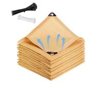 Rete ombreggiante, tenda da sole, rete ombreggiante, 1 pezzo | Tessuto HDPE resistente alle intemperie, blocca il 90% dei raggi UV, traspirante, facile installazione per giardino e