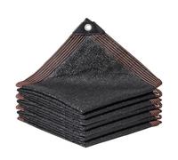 Rete Ombreggiante, Tessuto Schermo Privacy, Rete Telo Ombra A Rete Traspirante Reti Ombreggianti Marroni Protezione Raggi UV 90%-95% Traspirante Raffreddamento Reti Giardino,black-3.0x3.0m