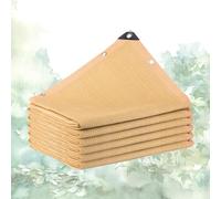 Rete Ombreggiante Traspirante Rete da Giardino Telo Ombreggiante Rete Ombreggiante Copertura di Rete Parasole Beige Vela Ombreggiante Antivento per Gazebo, Giardino, Serra(7x7m)