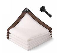 Rete Ombreggiante Traspirante, Telo Ombreggiante 70% Bianco con Occhielli, Tende da Sole Protezione UV Antistrappo per Animali Domestici Recinto Esterno Cortile(0.9x5m)