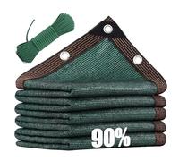 Rete Ombreggiante Verde, 2x5 4x6 8x8 5x10m Rete Telo Ombra con Occhielli, Telo Ombreggiante 90% Resistente ai Raggi UV e Antistrappo, Sun Panno Parasole for Esterni, Piante e Patio(8.0X8.0m)