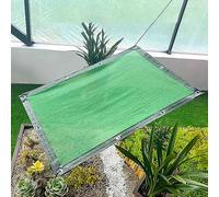 Rete ombreggiante verde 60% panno protezione solare 3 x 3 m a 6 x 7,9 m resistente agli strappi telo antivento per esterni copertura estiva con occhielli per serra, balcone, cortile tetto