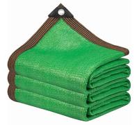 Rete ombreggiante verde per serre, 4 x 4 m, protezione UV 85%, con occhielli, per balcone, giardino e patio, telo ombreggiante resistente
