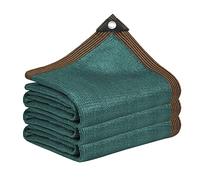 Rete ombreggiante verde scuro 4x1 protezione UV con 95% effetto ombreggiante HDPE materiale occhielli per una facile installazione ideale per balconi, giardini e recinzioni di edifici