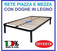 RETE ORTOPEDICA CON DOGHE A UNA PIAZZA E MEZZA 120X190 PER LETTO E MATERASSO