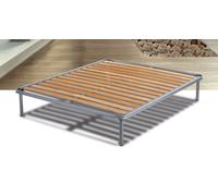 RETE ORTOPEDICA PIAZZA E MEZZA COLORE GRIGIO 120x190 CON 13 DOGHE